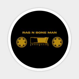 60s cassette with text Bone Man Magnet